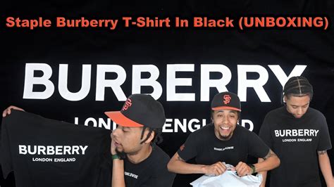 unboxing burberry shirt|Burberry SS21 Black Logo Shirt (UNBOXING) .